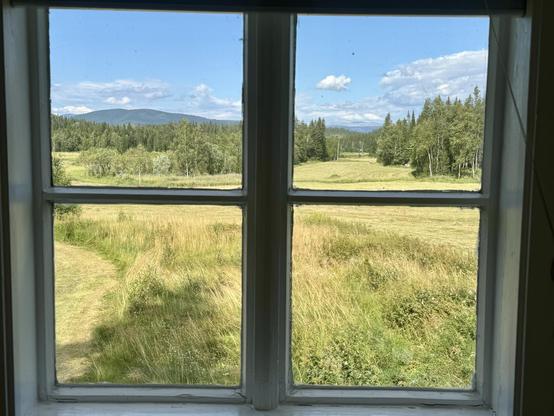 Blick aus dem Fenster meiner (gemieteten) Hütte in Norwegen