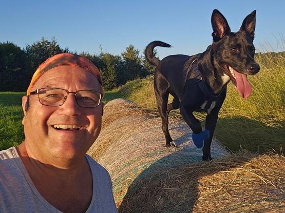 Selfie mit Hund