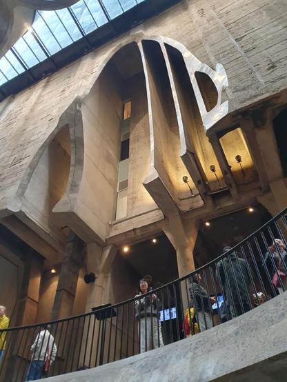 Another view of the cutoff above reception, from far below. It has something of an organically grown cathedral as a negative space. 