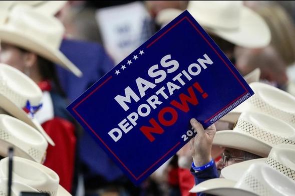 MAGA mass deportation sign