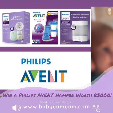 New parents, this one's for you! Enter our giveaway for a chance to win a Philips AVENT hamper worth R3000, packed with essentials for feeding time. Good luck! https://zurl.co/OZTE #BabyYumYum #BYY #PhilipsAVENT #giveaway #feedingtime