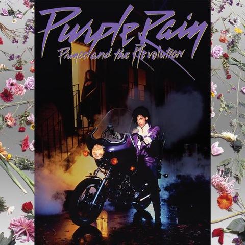 An image of the cover of the record album 'Purple Rain' by Prince