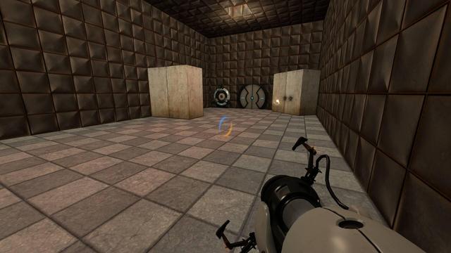 Screenshot from a game called Portal: Lost in Aperture