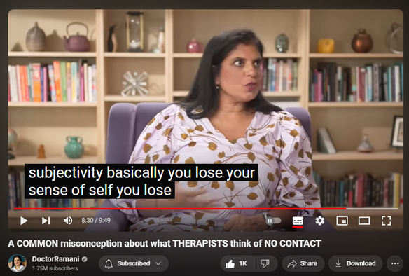 https://www.youtube.com/watch?v=ufl4J_n_yBc
A COMMON misconception about what THERAPISTS think of NO CONTACT