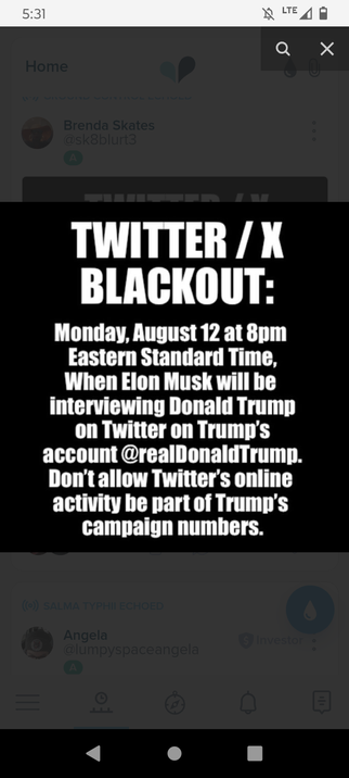 Twitter blackout 8pm
Please spread the word.