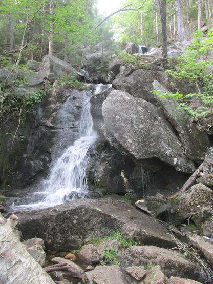 waterfall along the less strenuous 