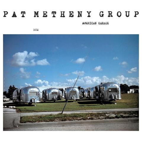 An image of the cover of the record album 'American Garage' by Pat Metheny Group