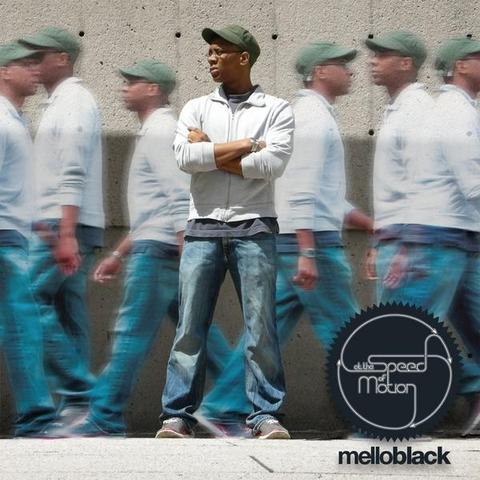 An image of the cover of the record album 'At The Speed Of Motion' by Mello Black