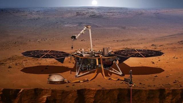 NASA’s Mars lander on Mars.