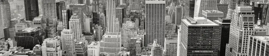 Aerial view from New York city, United States of America.