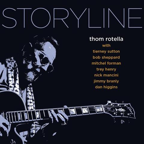 An image of the cover of the record album 'Storyline' by Thom Rotella