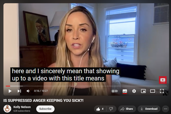 https://www.youtube.com/watch?v=AW6k8LwQEC0

44 views  7 Aug 2024  #pots #fibromyalgia #nervoussystemregulation
Welcome to my corner of the internet, and thank you for tuning in on my YouTube video 🫶🏻 (IS SUPPRESSED ANGER KEEPING YOU SICK?! ).

As a nervous system coach who has healed symptoms of my own (fibromyalgia & CFS diagnosis), I thought it would be important to highlight an important topic when dealing with chronic illness - SUPPRESSED ANGER!

Why is this important? Because suppressed ANGER creates symptoms and can easily exacerbate existing ones.  

In order to optimize your healing journey, it's imperative you learn how to release the anger that is literally stored in your body. In this video, I break it ALL down for you. 🙌🏻 

If you suffer from chronic conditions like or similar to - fibromyalgia, chronic fatigue syndrome, POTS, multiple chemical sensitivities, chronic pain and/or anxiety AND western medicine has not given you any answers (or at least hopeful answers), you're RIGHT where you need to be. Subscribe to this channel to stick around this corner of the internet and I'll show you everything you need to know. 👊🏻