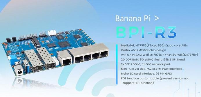 Discuss on forum :Banana Pi  [BPI-R3] Which GPON ONU is working?
https://forum.banana-pi.org/t/bpi-r3-which-gpon-onu-is-working/16134
#router  #openwrt #wifi6 #GPON #opensource #discuss 