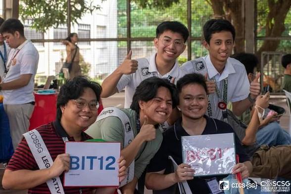 A group photo featuring College of Information and Computer Studies Student Government (CICSSG) Legislative Councilors Bastti de las Alas, Lawrence Sedric Bernardo, and Luis Imperial; CICSSG Director of Treasury Viktor Marticio; and CICSSG Director of Data and Information Jhumar Godwin Caraan.

-----

✋: 𝗢𝗼𝗽𝘀, 𝘁𝗲𝗸𝗮! 𝗦𝗶𝗻𝗼 𝗯𝗮 𝗮𝗻𝗴 𝗺𝗴𝗮 𝗽𝗮𝗽𝗮𝗿𝗮𝘁𝗶𝗻𝗴?

it’s the 𝘾𝙊𝙎𝘾 𝙖𝙣𝙙 𝘾𝙄𝘾𝙎 𝙛𝙧𝙤𝙨𝙝𝙞𝙚𝙨! If you decided to enjoy the moment and forgot to take🤳 pictures during 𝗣𝗔𝗡𝗜𝗠𝗢𝗟𝗔: 𝗧𝗵𝗲 𝗗𝗟𝗦𝗨-𝗗 𝗙𝗿𝗲𝘀𝗵𝗺𝗮𝗻 𝗢𝗿𝗶𝗲𝗻𝘁𝗮𝘁𝗶𝗼𝗻 (𝘿𝙖𝙮 𝟱), worry not because we’ve got you covered. from the 𝗰𝗼𝗹𝗹𝗲𝗴𝗲 𝗼𝗿𝗶𝗲𝗻𝘁𝗮𝘁𝗶𝗼𝗻 at 𝗕𝗮𝘀𝗶𝗰 𝗘𝗱𝘂𝗰𝗮𝘁𝗶𝗼𝗻 𝗖𝗼𝘂𝗿𝘁 (𝙎𝙃𝙎 𝘾𝙤𝙪𝙧𝙩) last 𝗔𝘂𝗴𝘂𝘀𝘁 𝟭𝟲. We made sure to capture all your 📸 special moments

Relive the energy, the fun, and the camaraderie through these photos. Enjoy these memories and get ready to make many more as you start this exciting 🆕 chapter! 

#COSCSG2425
#CIC