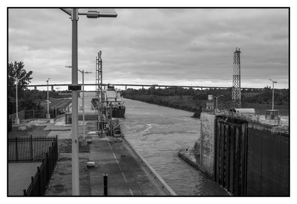 Ship is headed on towards lake ontario, a few more bridges and two more locks before reaching the great lake.
