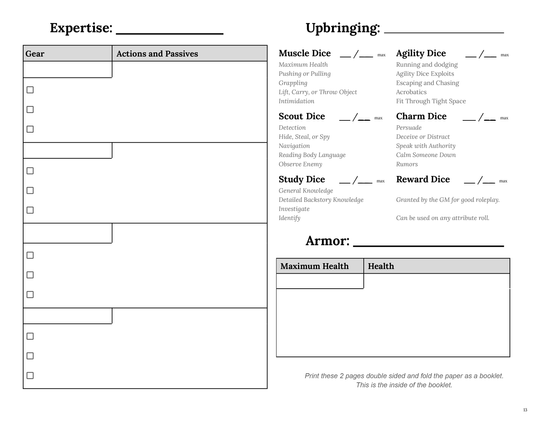 Edict Character Sheet Back