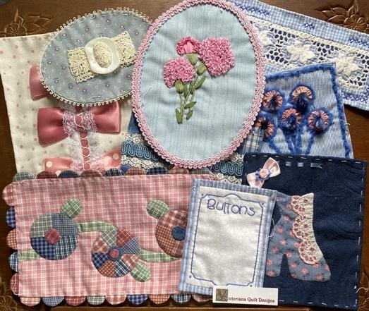 A collection of interesting quilt blocks for the Bits & Bobs collage quilt. 
