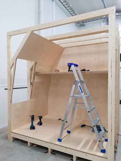 Tremodell i virkelig størrelse for en ny sovevognskupe for de finske nattogene