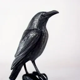 Statuette of the Macguffin, the famous and priceless Matlese Raven