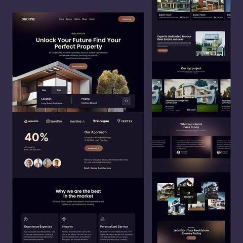 Responsive property website design for real estate agents