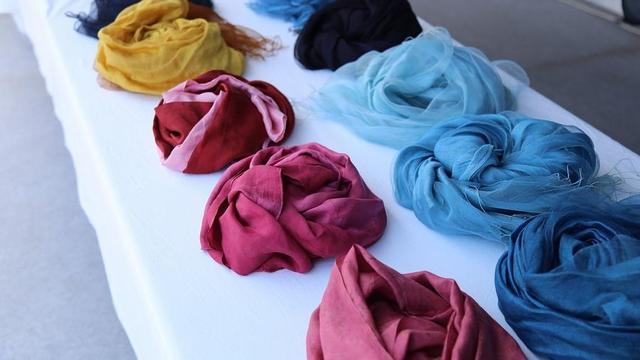 Dyed cloth.