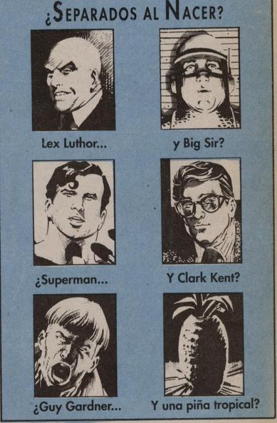 Detail of inner page of spanish edition of Justice League America issue 38 (cover date 1990 May