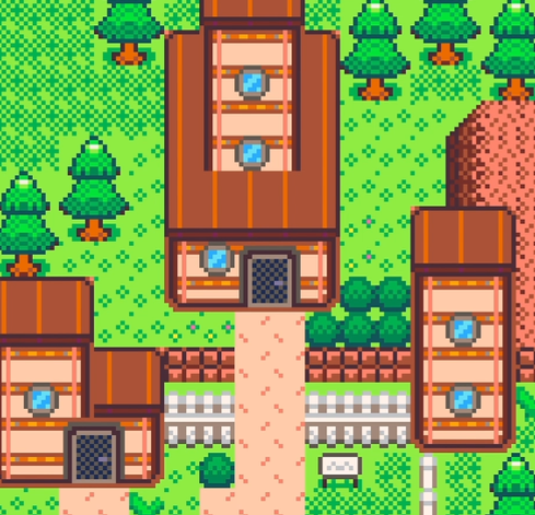 A screenshot of the WIP original tileset