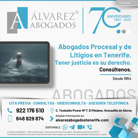 Abogados Procesal y de Litigios Tenerife. Tener justicia es su derecho. Abogado Juicio Tenerife. Consúltenos ahora sin compromiso. Resolviendo problemas desde 1954. https://alvarezabogadostenerife.com/areas-derecho/derecho-procesal/  #alvarezabogados #abogados #Tenerife #juicios #delitos #procesal #litigios #defensa #derecho #legal #Canarias 
