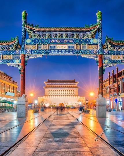 Zhengyangmen Gate in Beijing, China