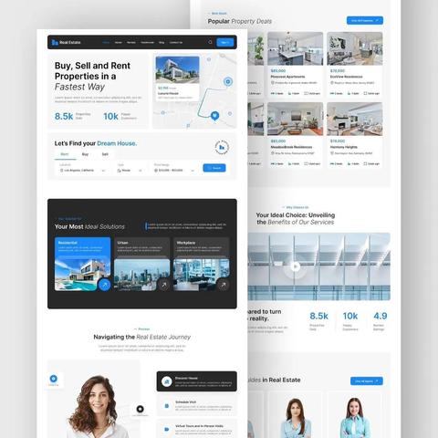 Real Estate landingpage design