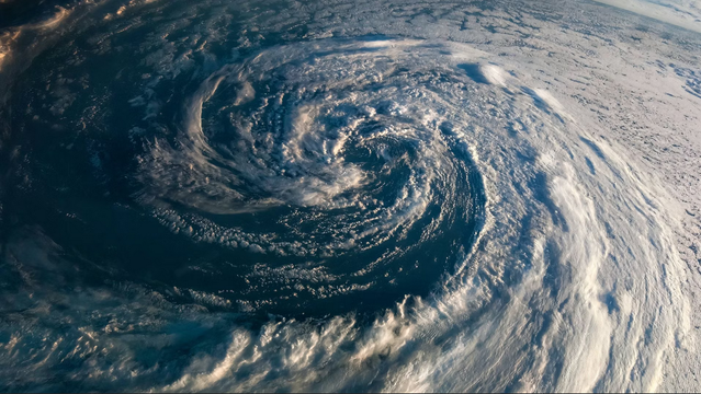 Typhoon from the Space