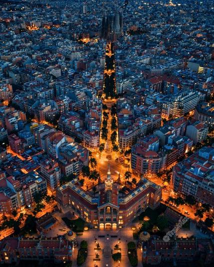 Barcelona by Night.