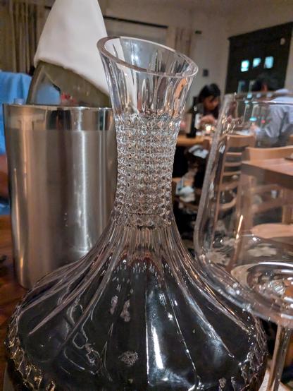 Wine in a decanter