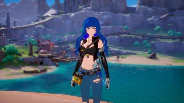 Geek Linker's main original character, known as Lenna, in Tower of Fantasy.
