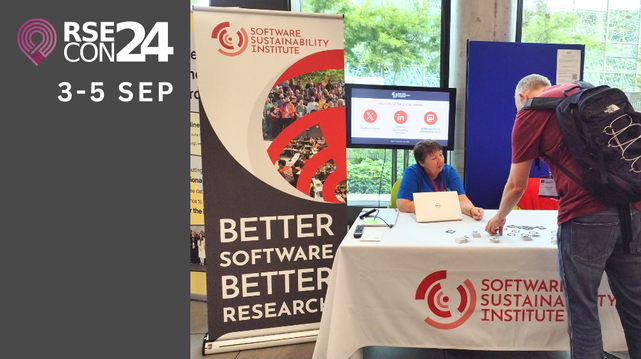 RSECon 24 logo, 3-5 September, the SSI stand