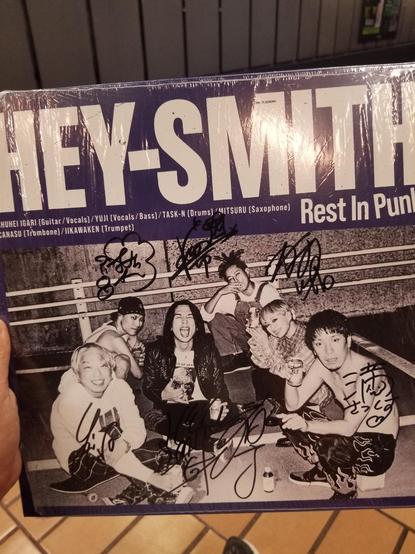 Hey smith rest in punk signed vinyl