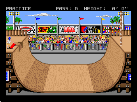 gameplay screenshot from "Skate or Die"