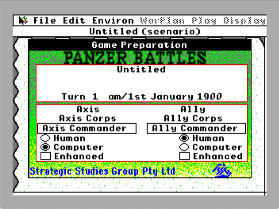 gameplay screenshot from "Panzer Battles"