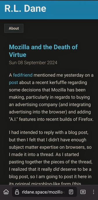 Screen cap of linked page