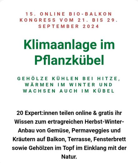Infos zum Bio-Balkon-Kongress.
