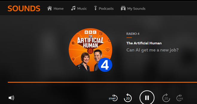 Artificial Intelligence is in our homes, schools and workplaces. What does this mean for us?

In 'The Artificial Human,' Aleks Krotoski and Kevin Fong set out to 'solve' AI. Or at the very least, to answer our questions about it. These are the questions that really matter to us - is AI smarter than me? Could AI make me money? Will AI save my life? They'll pursue the answer by speaking to those closest to the forefront of AI-related innovation. By the end of each programme, the subject will be a little clearer - for us, and for themselves.

In this episode, we're asking: can AI get me a new job? 

AI has changed the job market a LOT. It can sift through CVs, headhunt new talent and even conduct interviews. So where does that leave those looking for a new job? Does this place us in a better or worse position? 

Aleks and Kevin don't have all the answers, but they bring intelligence, curiosity and wit to the journey, seeking out the facts for us and speaking to those who are currently shaping our AI futures. This is very much a shared journey to get to the bottom of our deepest hopes and fears about these world changing technologies.