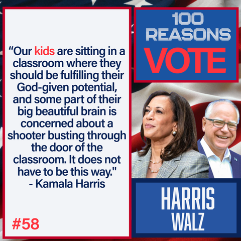 Text as above
Photos of VP Harris and Governor Walz