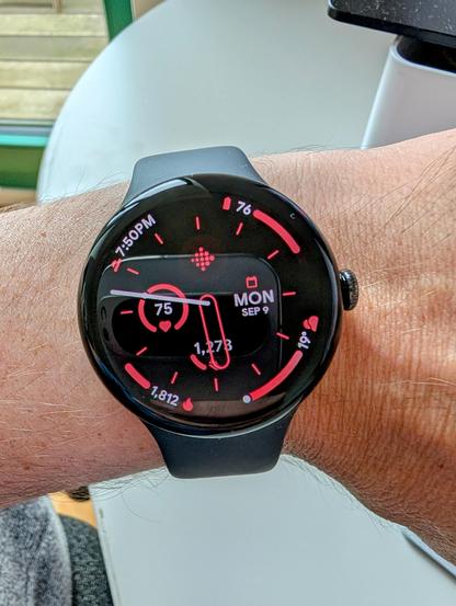 Google Pixel Watch 3 with 45 mm in diameter.