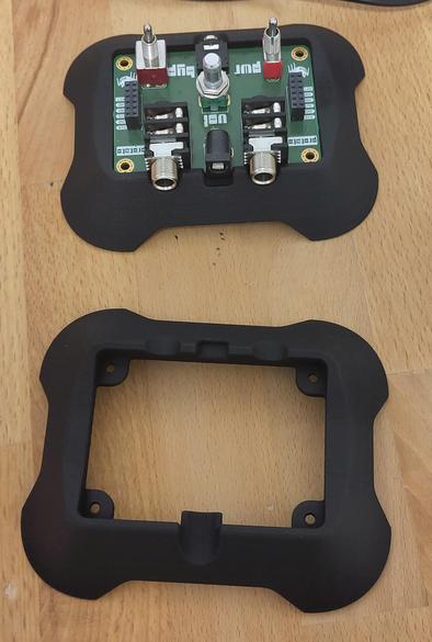 Plastic supports for an electronics project made using SLS.