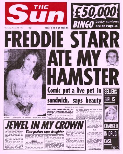 Sun headline 