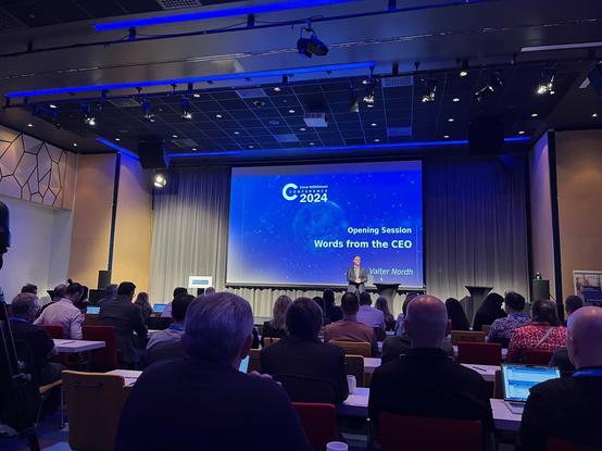 Opening Session at 32nd NORDUnet Conference 2024 in Bergen with CEO Valter Nordh (Screenshot NORDUnet: https://video.nordu.net/category/NDN+2024/706759)
