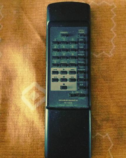 MARANTZ RC-63CD remote control unit photographed by me Theodoros Mpahoumas