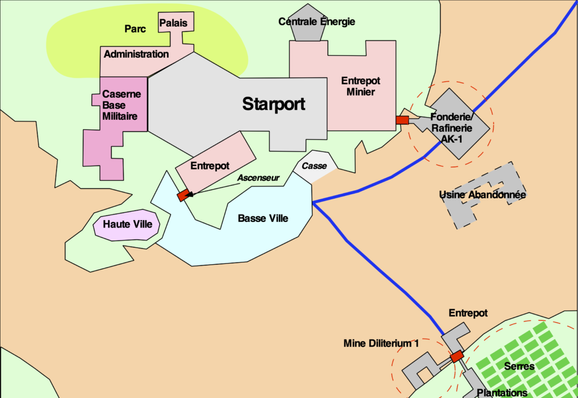 Carte de la capitale de Khelp
