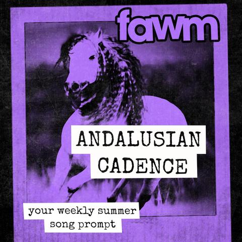 song prompt illustraion of an andalusian horse