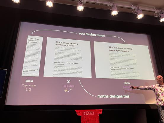 Rich, balding white man in a radical shirt, in front of a slide demonstrating Utopia